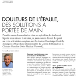 Douleurs de l&rsquo;épaule, des solutions à portée de main